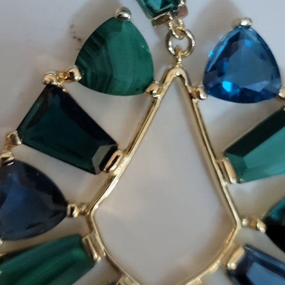 KENDRA SCOTT NEW Blair jewel open in green glass / - Picture 3 of 6